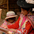 Quechua weavers, Peru